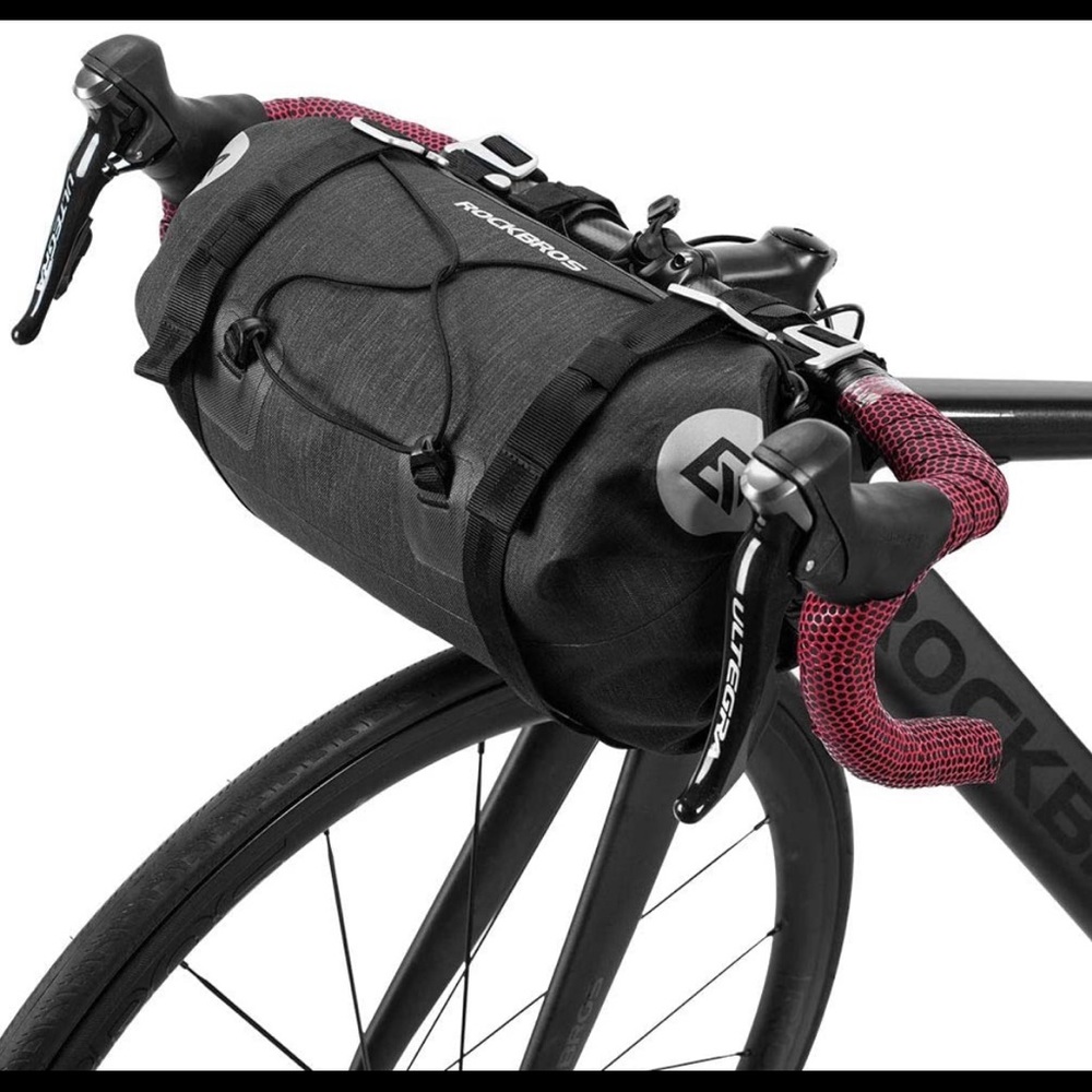 ROCKBROS Bikepacking Bike Handlebar Bag Waterproof Large Dry Pack Bicycle